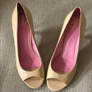 Lilly Pulitzer peep toe heels